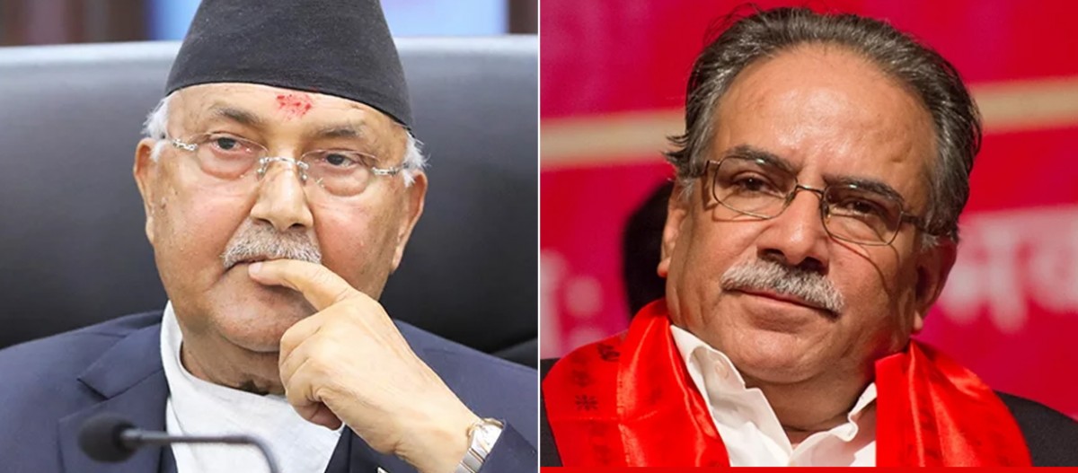 ओलीमा अहंकारमात्र बढ्यो : प्रचण्ड